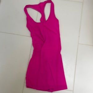 Lululemon hot pink racer back tank size 6